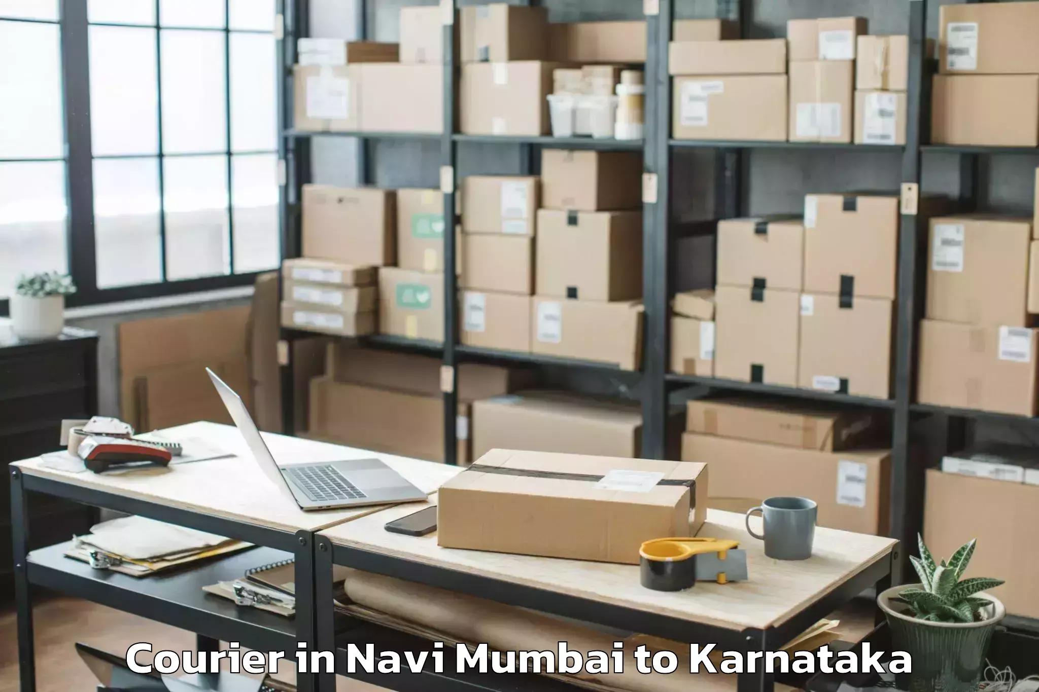 Trusted Navi Mumbai to Aurad Courier